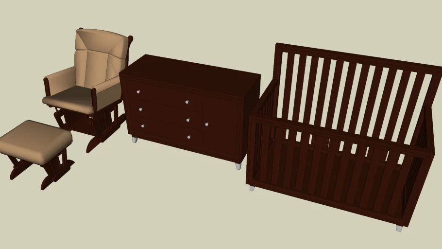 Tampa Baby Cache Baby Furniture Set