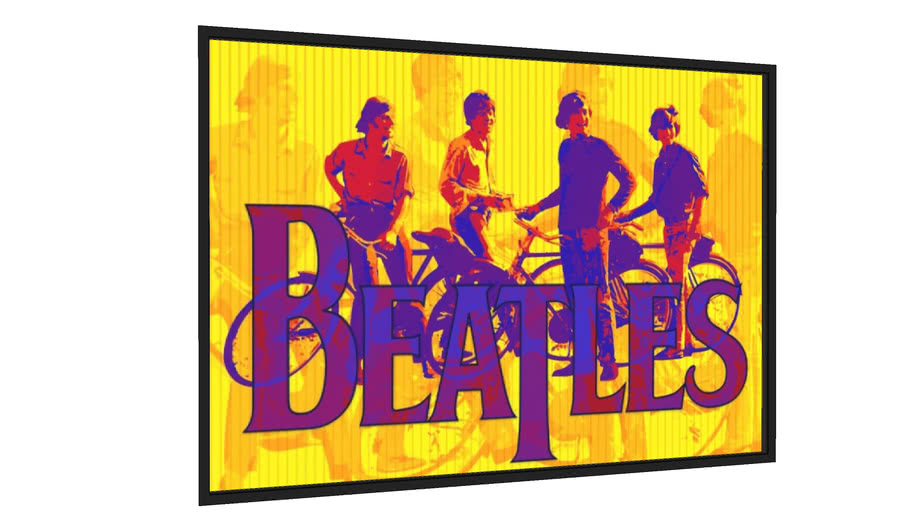 Quadro Beatles e bikes - Galeria9, por Nato Gomes