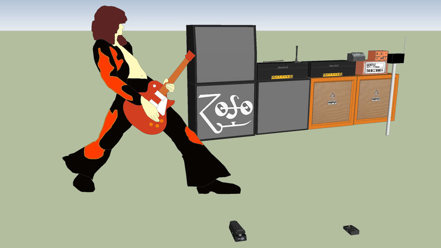 Jimmy Page's Setup 2 3D Warehouse