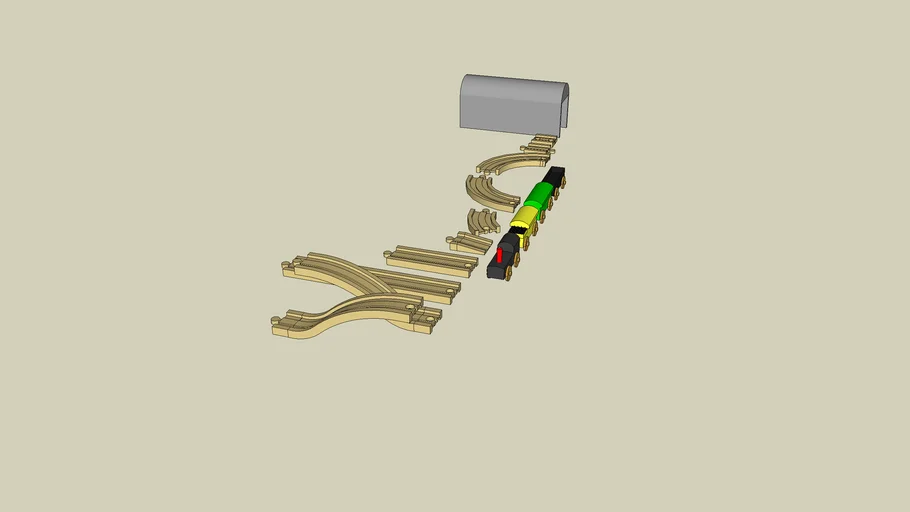 Train Track | 3D Warehouse