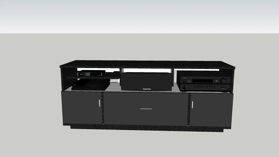 Modern TV Rack 3D Warehouse