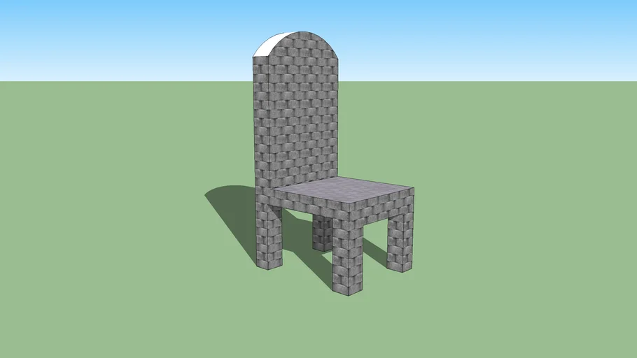 brick chair | 3D Warehouse
