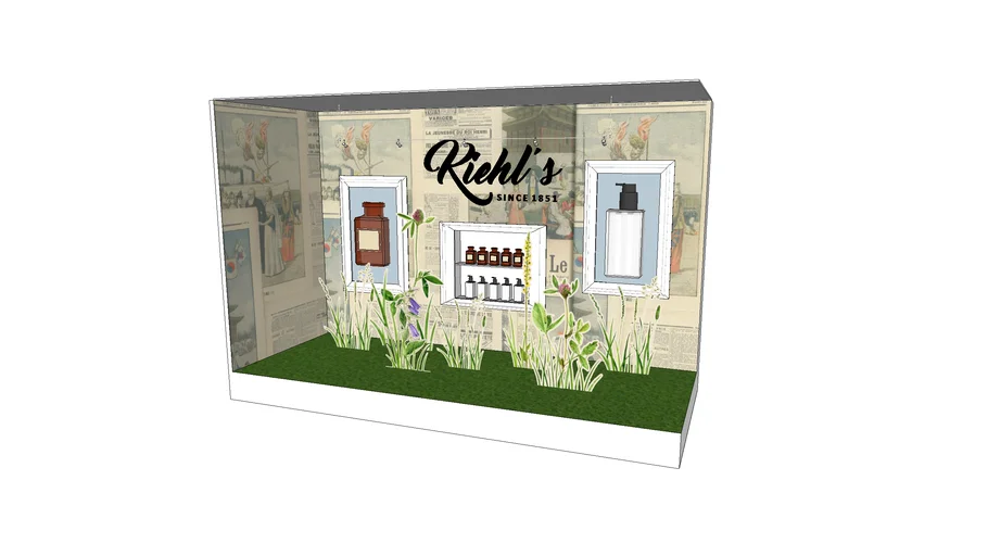 kiehl's window display project 3D Warehouse