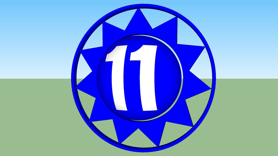 Canal 11 Guatemala logo 3D Warehouse