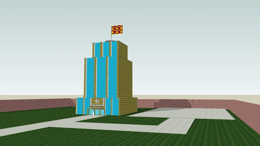 Model of the regional post office complex | 3D Warehouse