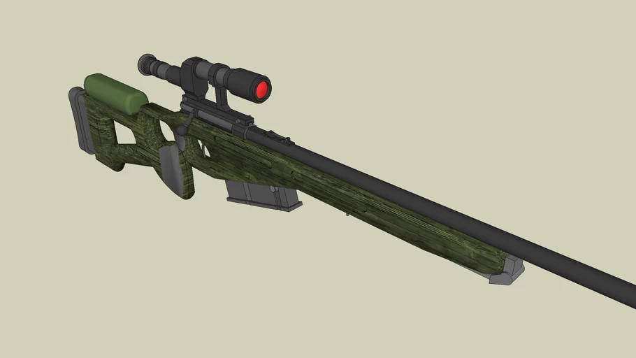 sv-98 snaiperskaya sniper rifle | 3D Warehouse