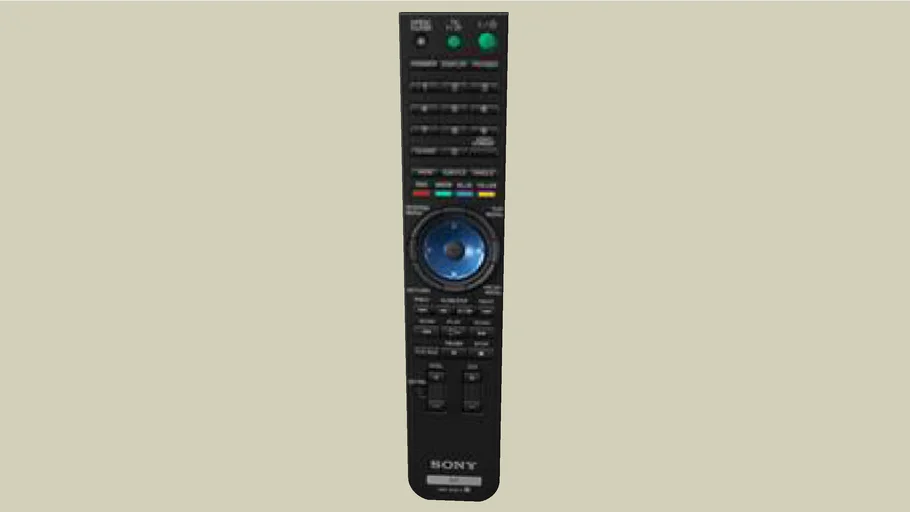 Sony BluRay Disc Remote 3D Warehouse