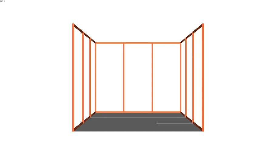 Shell Scheme Booth - 3x3 Inline | 3D Warehouse