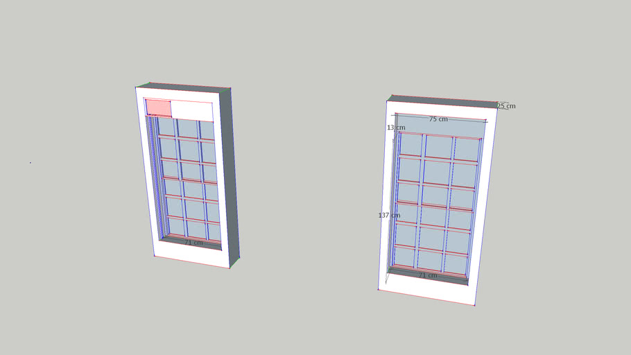 Colonial window | 3D Warehouse