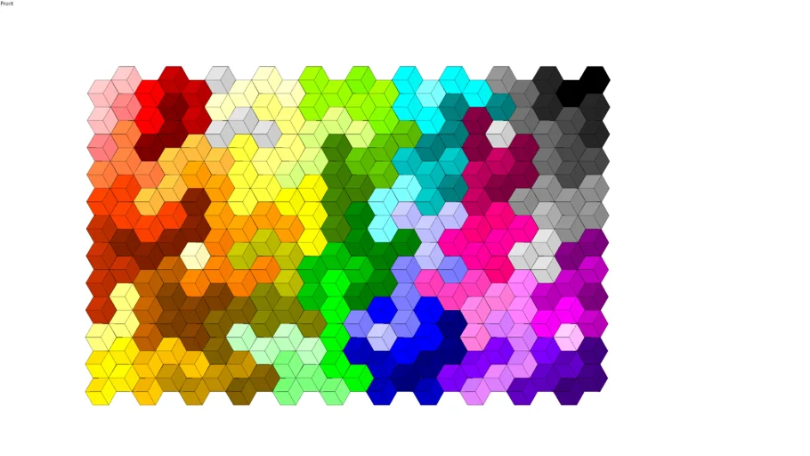 Wall+Panelling+HEXAGON+PARTITION+COLOURFUL+WALL DECORATION | 3D Warehouse