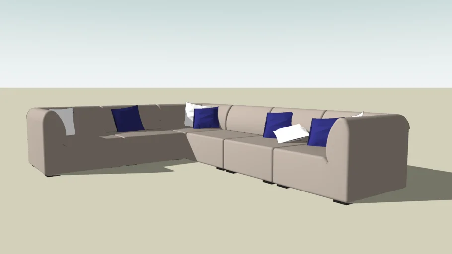 2986 modern sectional | 3D Warehouse