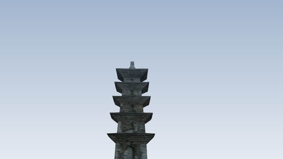 The Pagoda of Tianning Temple in Ningbo   （天宁寺咸通塔）