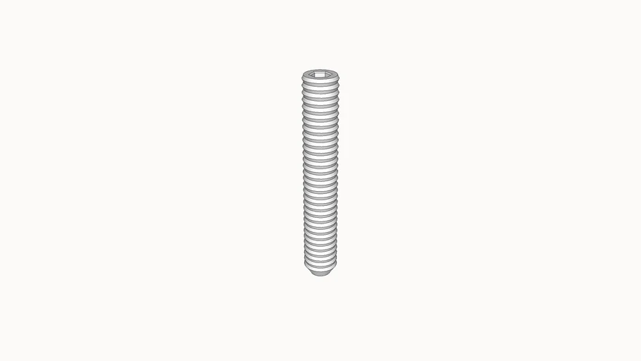 screw, set, machine, 832 x 1 in., McMasterCarr 92311A199 3D Warehouse