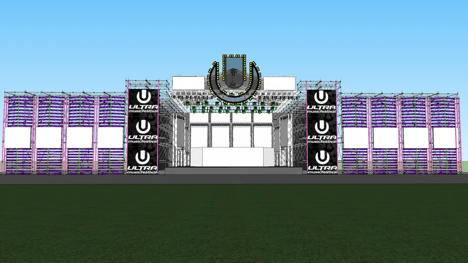 Ultra Music Festival South Korea 2015 - (main stage) | 3D Warehouse