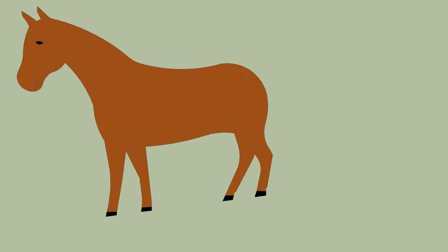 2d-horse-3d-warehouse