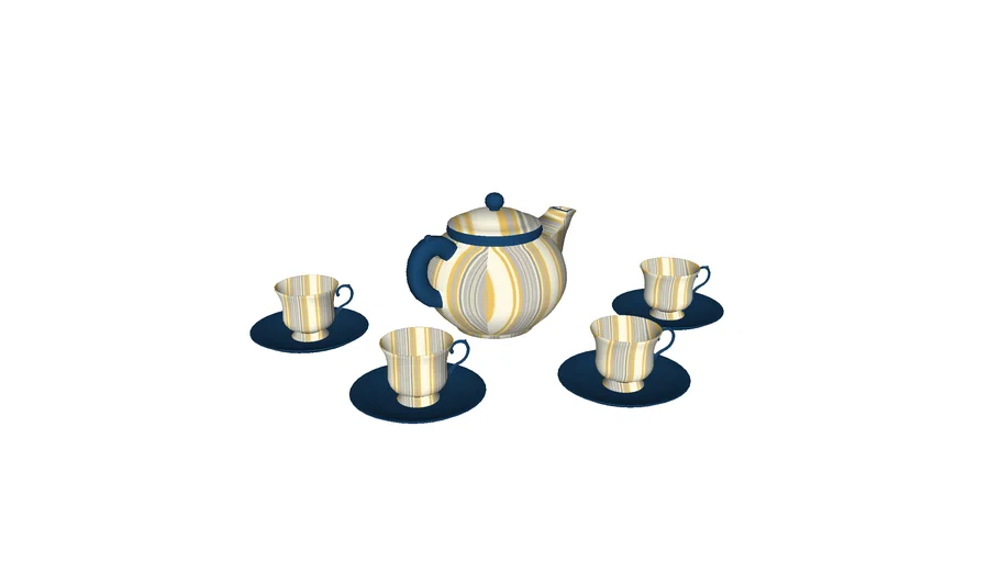 Teapot Set. 3D Warehouse