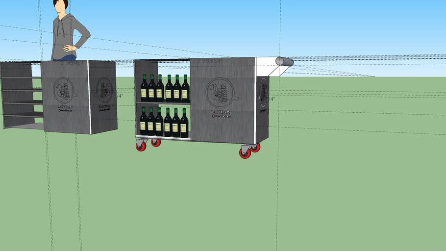 Wine Display Table | 3D Warehouse