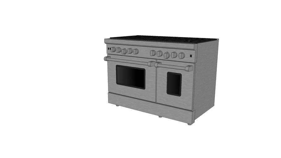 Bluestar 48 Inch Platinum Series Range 3D Warehouse