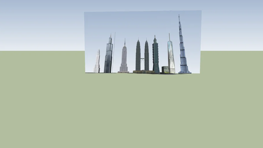 tallest buildings in the world (picture only) | 3D Warehouse