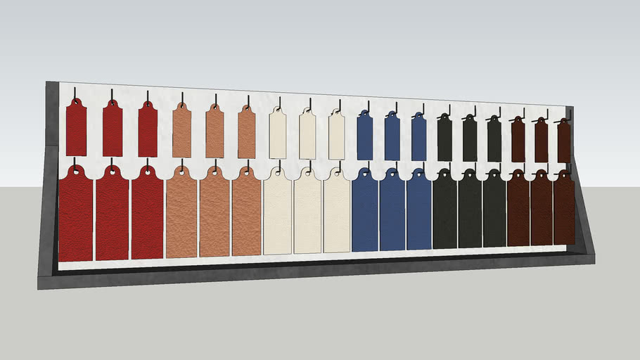 Leather Tag Display Stand 3D Warehouse
