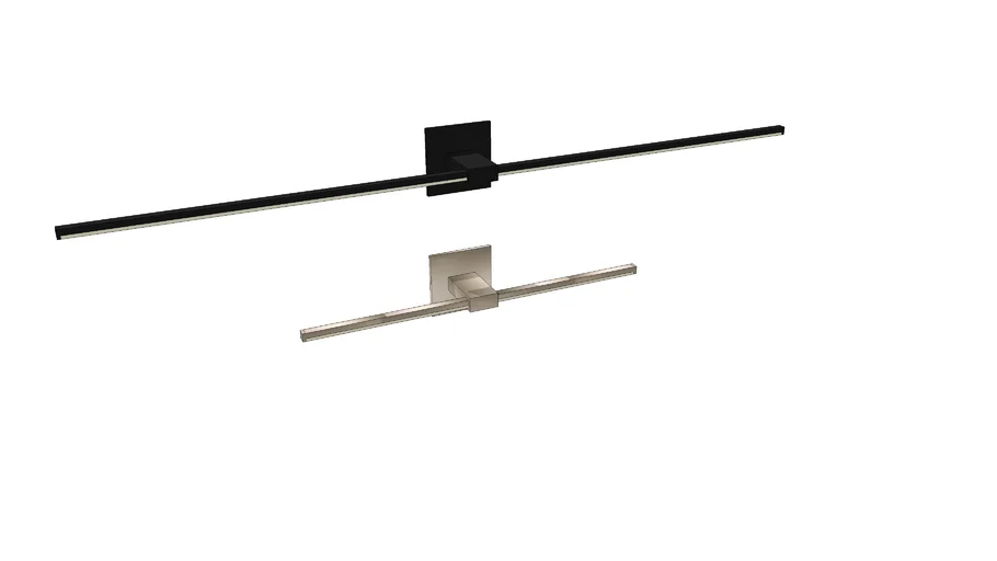 Z-Bar Wall Sconce 48" 24" lightform