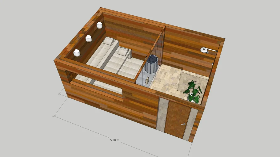 Сауна 3х5 | 3D Warehouse