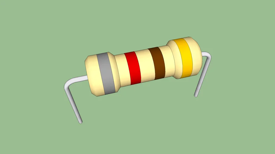 1/4W Resistor 3D Warehouse
