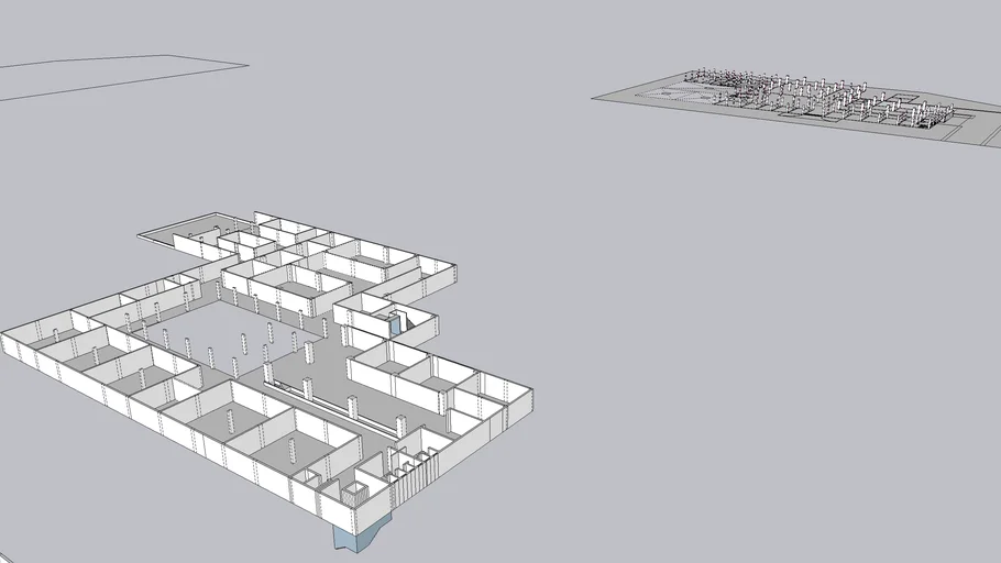 Mall GRID WITH COLUMNS | 3D Warehouse