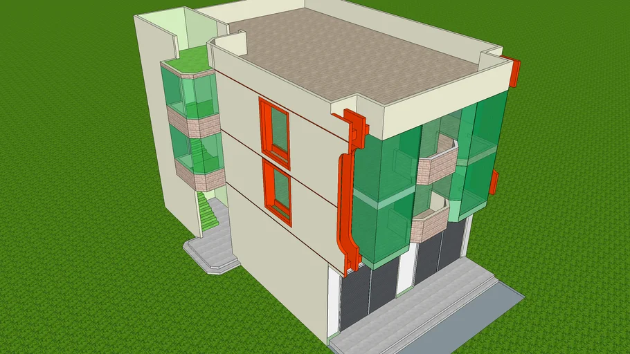 casa de 3 pisos | 3D Warehouse