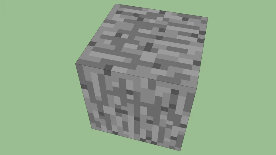 Minecraft Stone Block 3D Warehouse