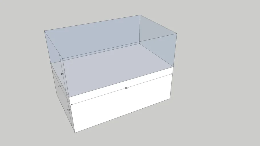 Display case rectangle B | 3D Warehouse