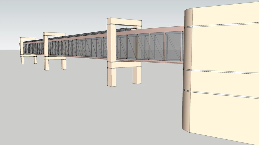 Pedestrian Bridge | 3D Warehouse