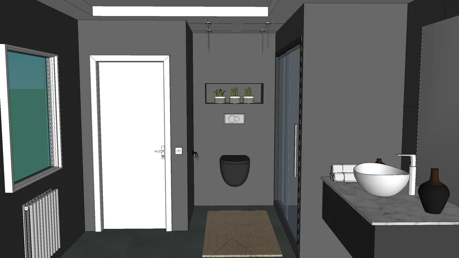 modern bathroom | 3D Warehouse