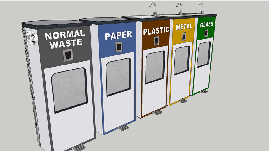 Smart recycling bin 3D Warehouse