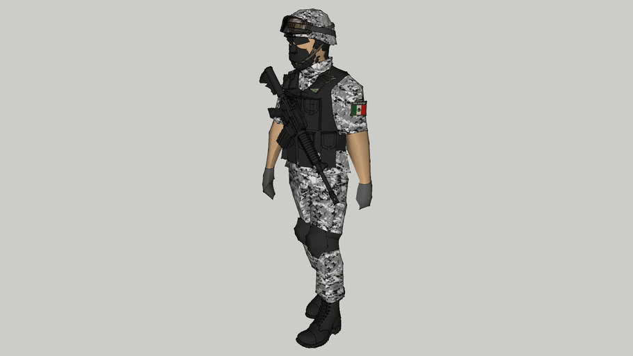      soldado de semar de mexico  policia naval