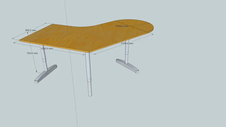Ikea Effektiv Desk 3D Warehouse
