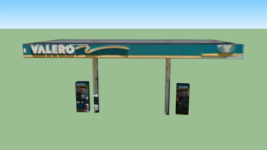 Valero gas station in Dallas, TX, USA 3D Warehouse