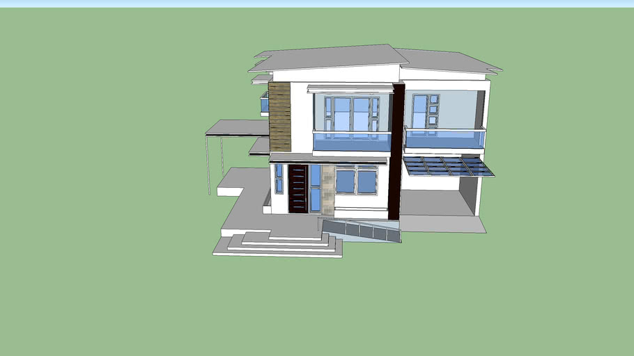 two storey house by builders | 3D Warehouse