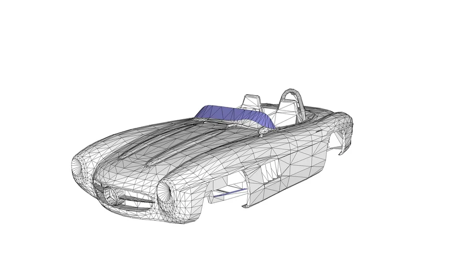 Mercedes 300 Sl Roadster Chassis 3d Warehouse