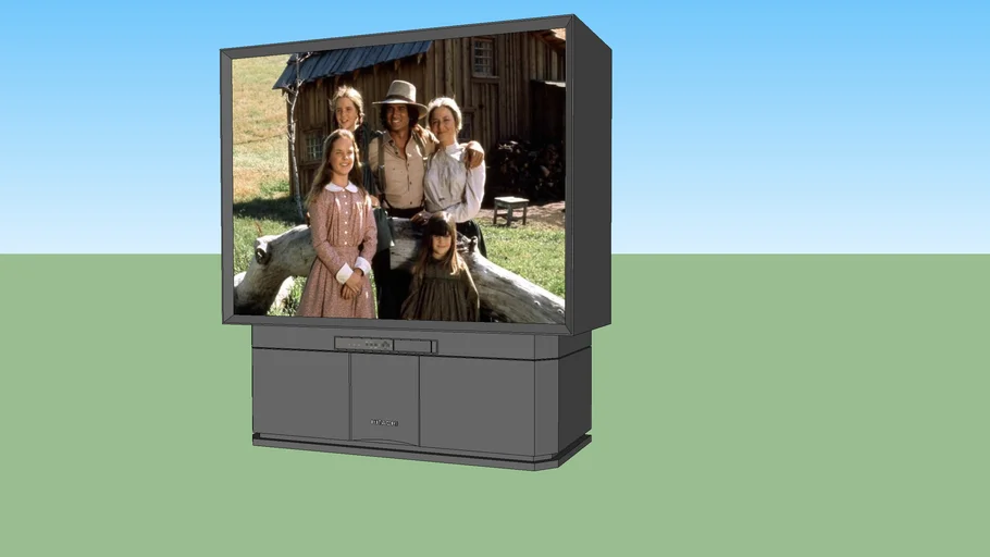 Hitachi (53SDX20B) rearprojection CRT TV 3D Warehouse