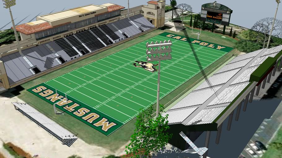 Cal Poly Alex G. Spanos (Mustang) Stadium (2012) 3D Warehouse