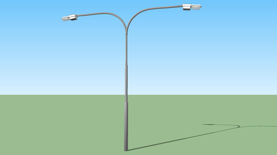 Double light pole 3D Warehouse