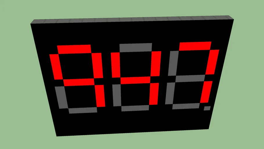 Clock Display | 3D Warehouse