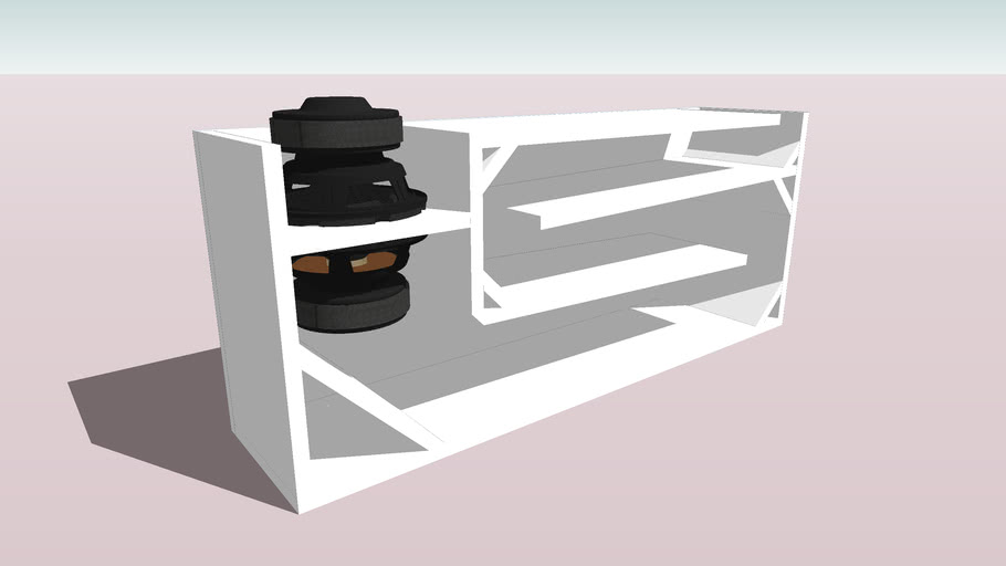 Tang Band W8740P 8' Subwoofer Isobaric Transmission Line 3D Warehouse