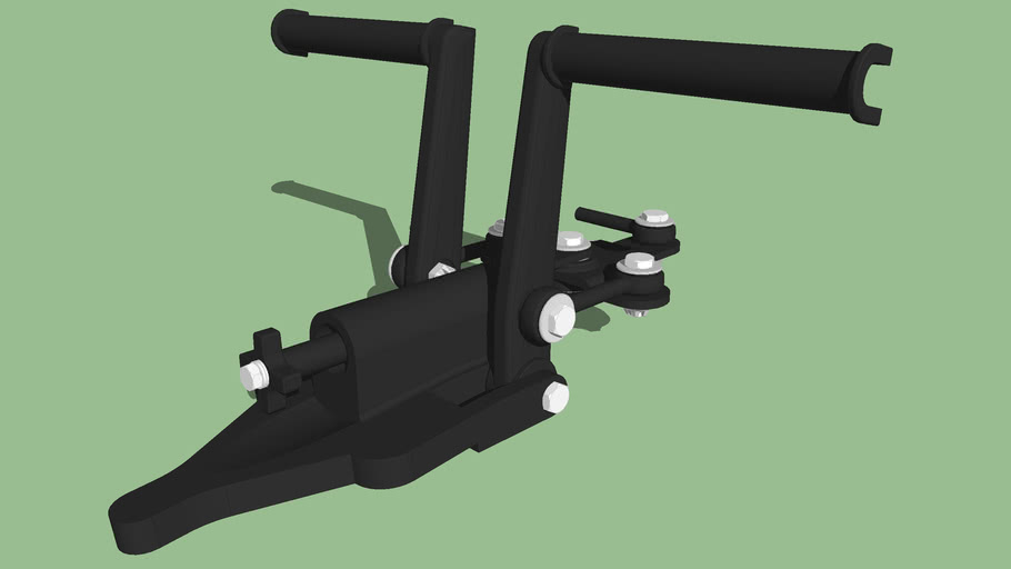 Bell 206 style helicopter pedals 3D Warehouse