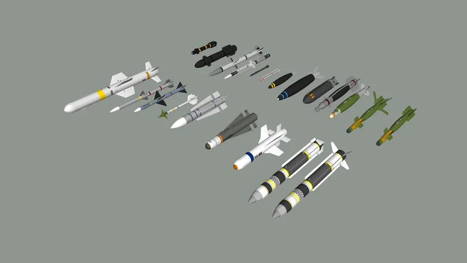 US_AIRFORCE+Bombs+rockets+and+missiles