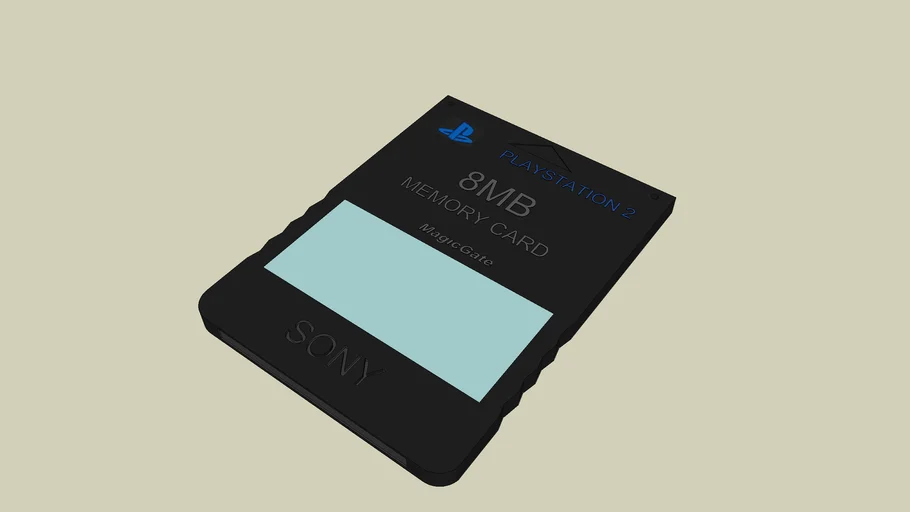 Ps2 8mb Memory Card | 3D Warehouse