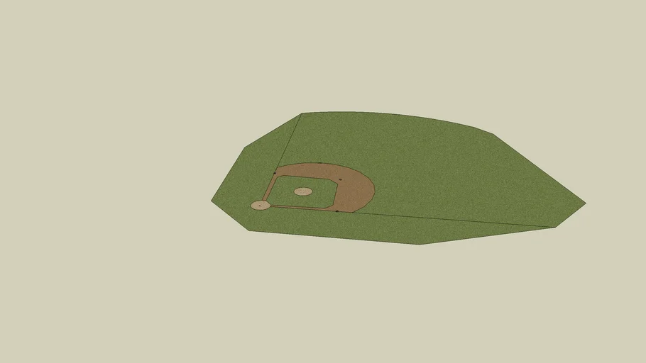 Regulation Size Baseball Field 3D Warehouse