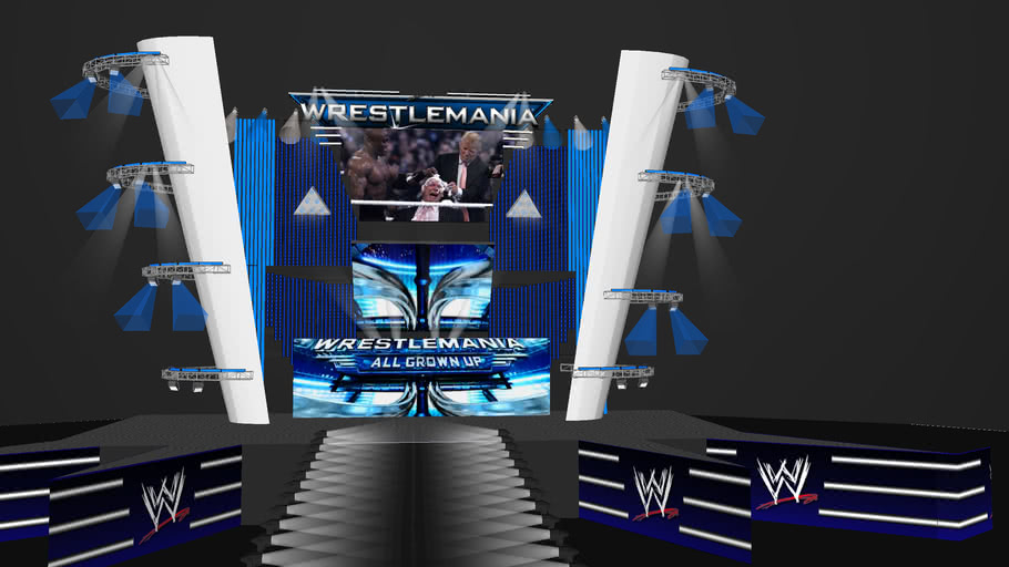 WWE WRESTLEMANIA 23 - THE BEST STAGE I HAVE EVER MADE. EVER! | 3D Warehouse