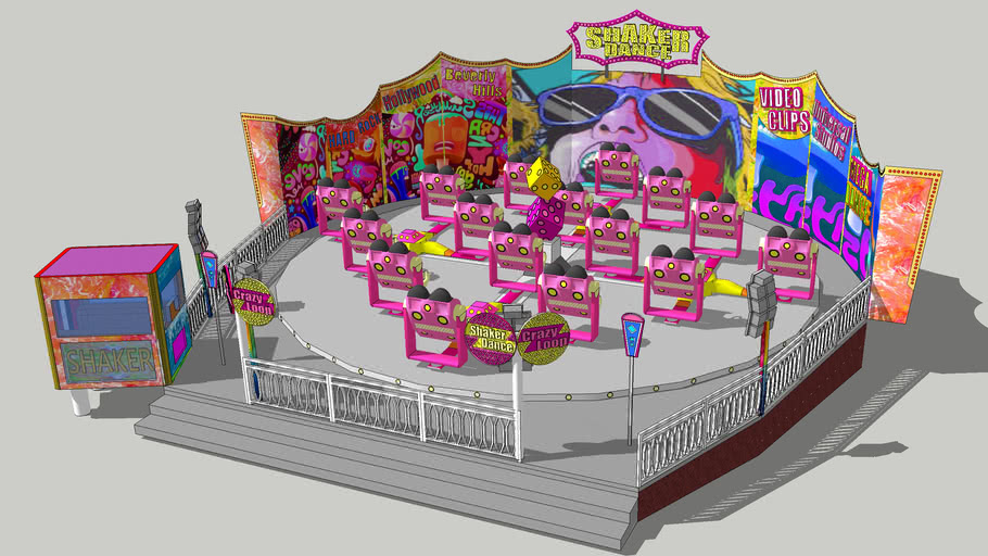 Funfair Ride (Shaker Dance) Cederholms Tivoli 3D Warehouse